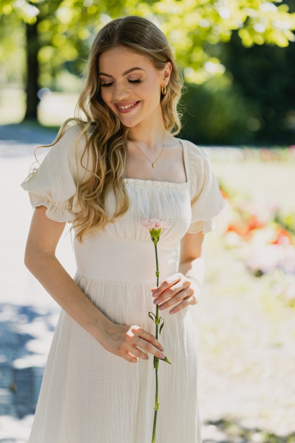 Sukienka Liliana Muślinowa Cream