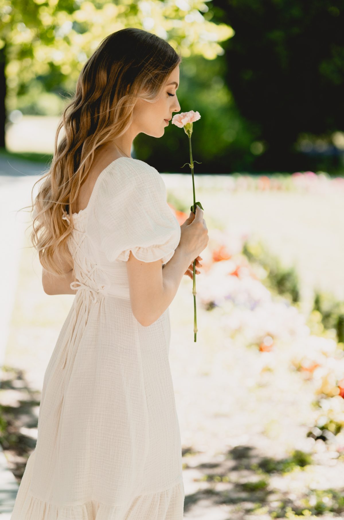 Sukienka Liliana Muślinowa Cream
