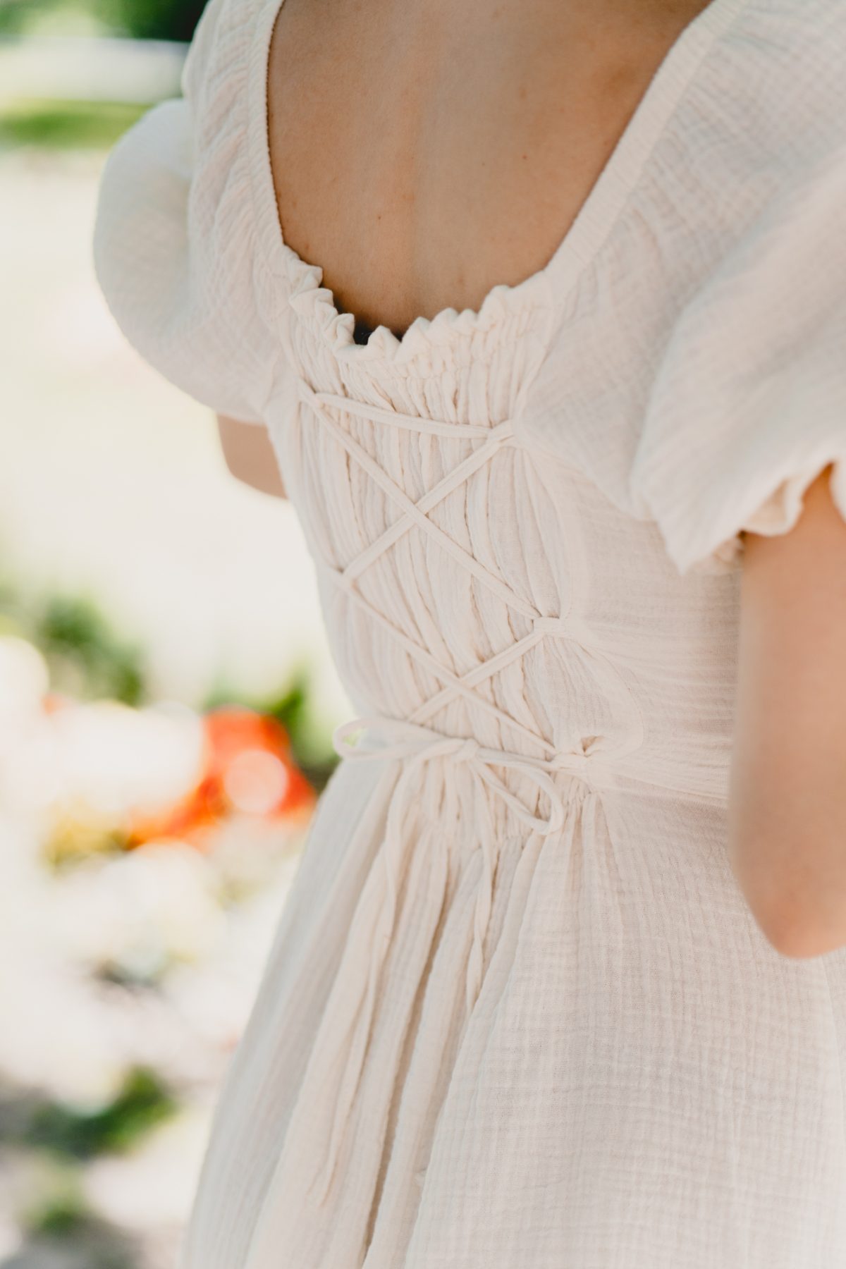 Sukienka Liliana Muślinowa Cream