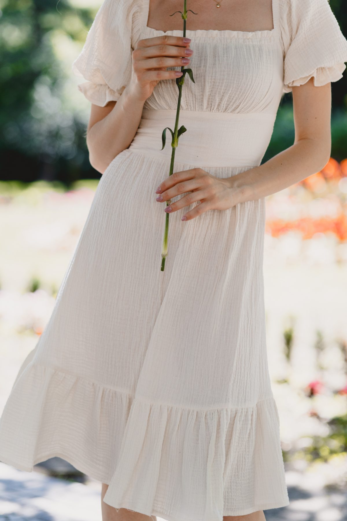 Sukienka Liliana Muślinowa Cream
