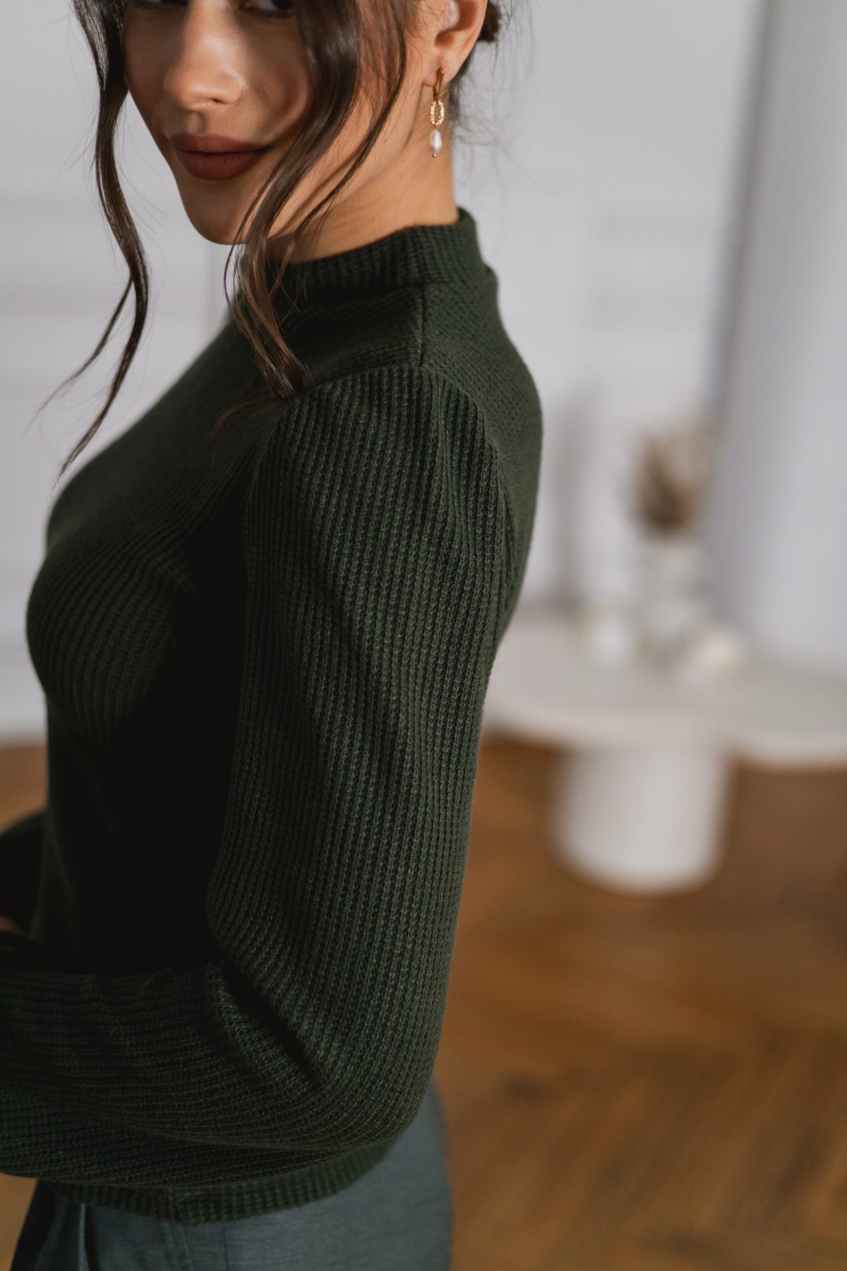 Sweter Aurore olive - obrazek 7