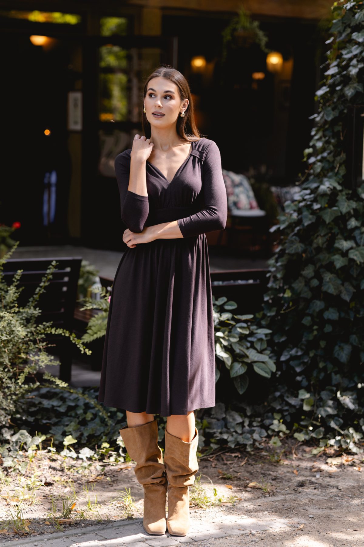 Sukienka Kalina Chocolate Brown