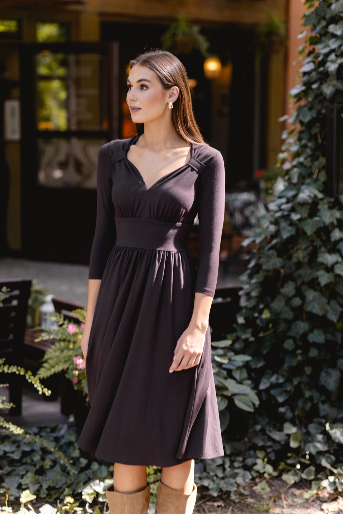Sukienka Kalina Chocolate Brown