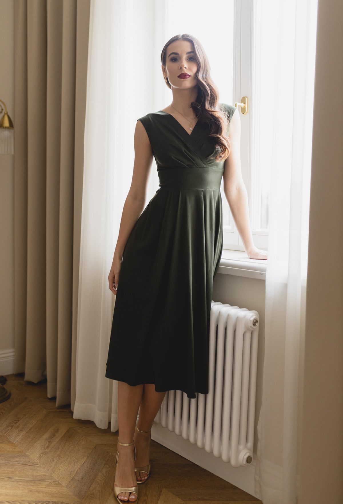 Sukienka Mirabelle deep green - obrazek 6