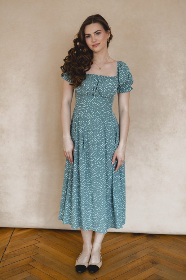 Sukienka Suzanne mint dots