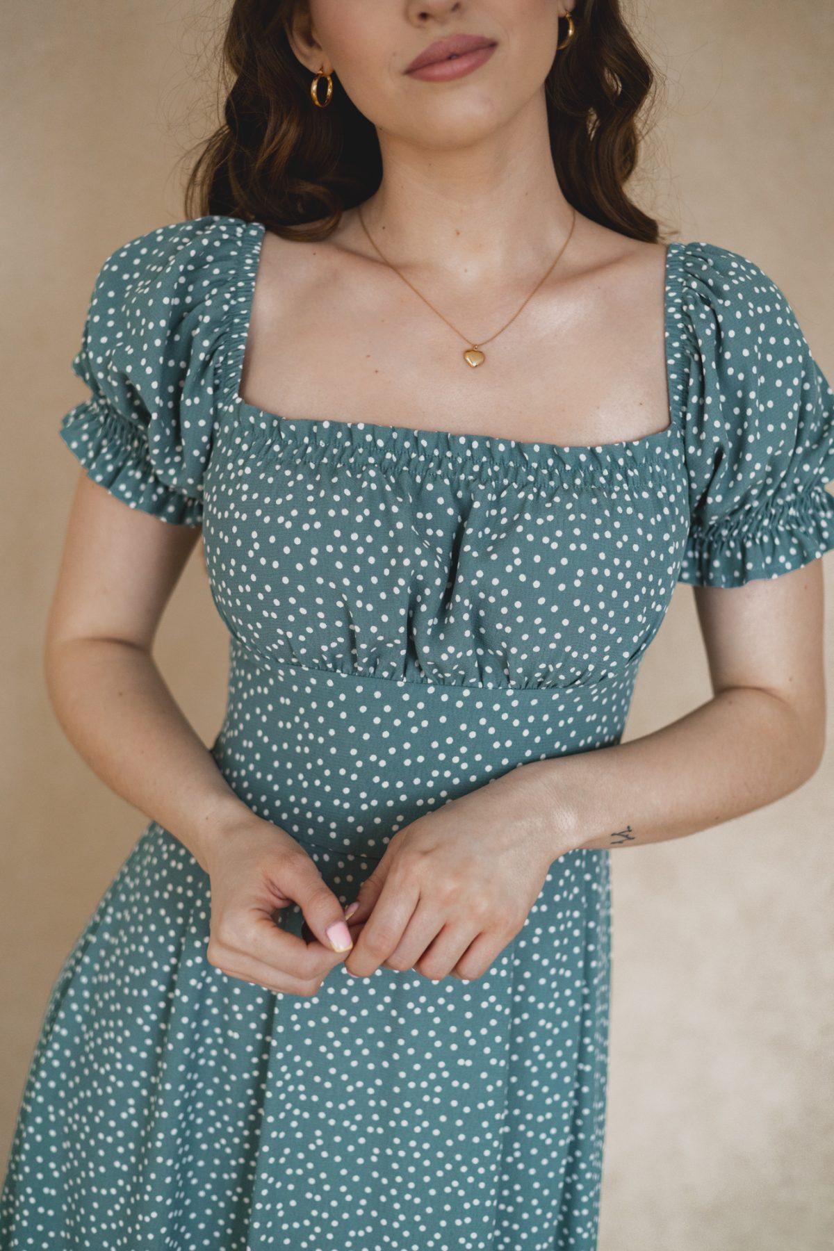Sukienka Suzanne mint dots