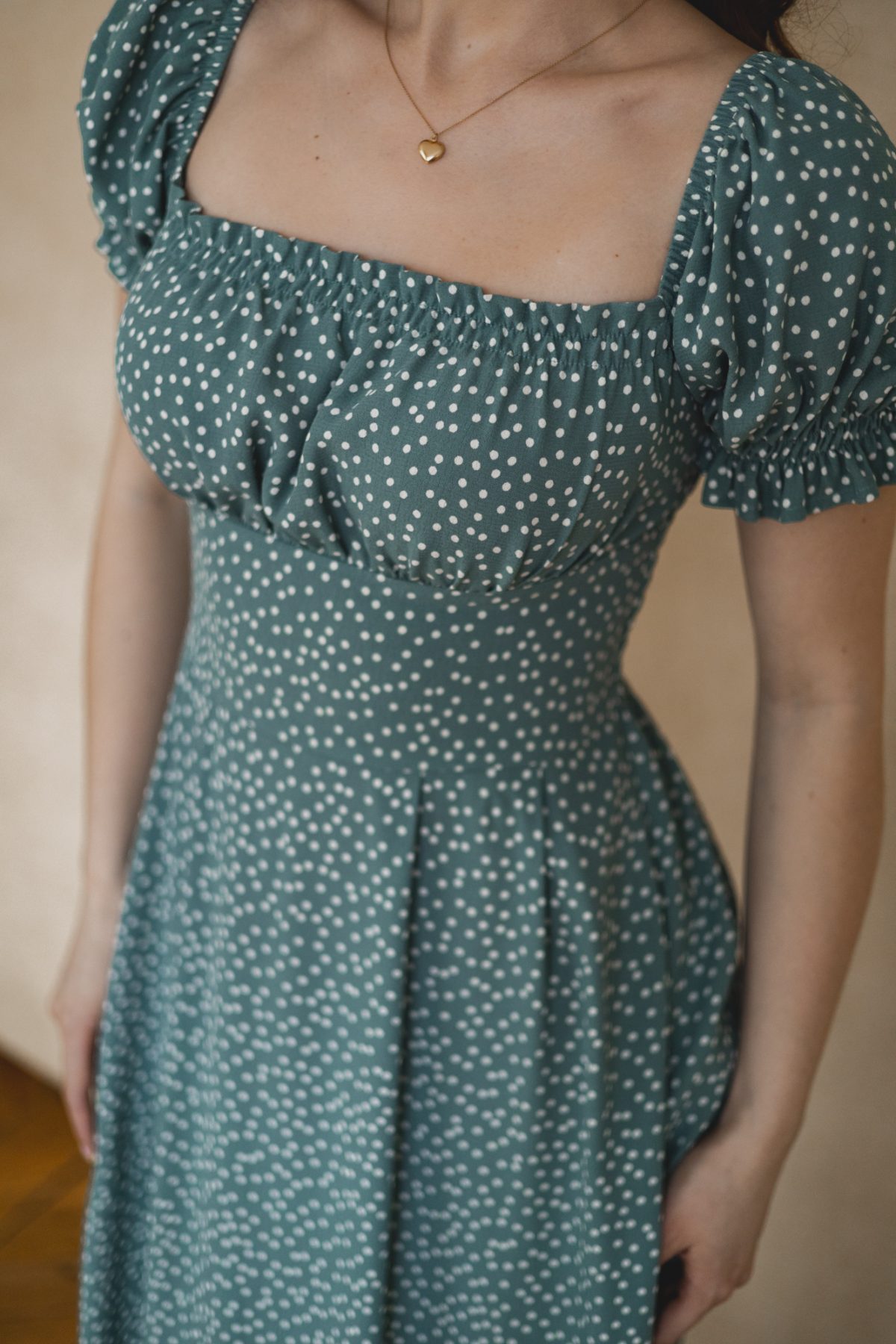 Sukienka Suzanne mint dots