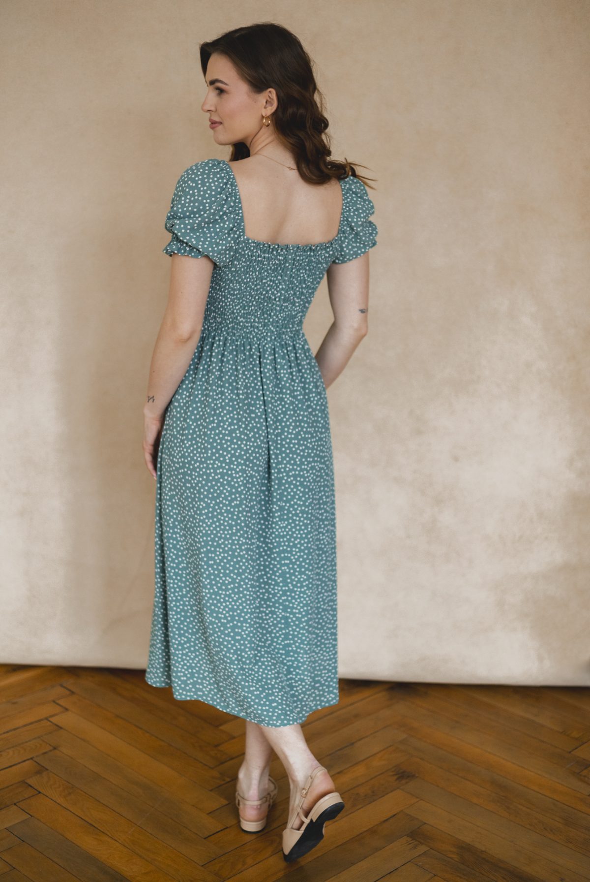 Sukienka Suzanne mint dots