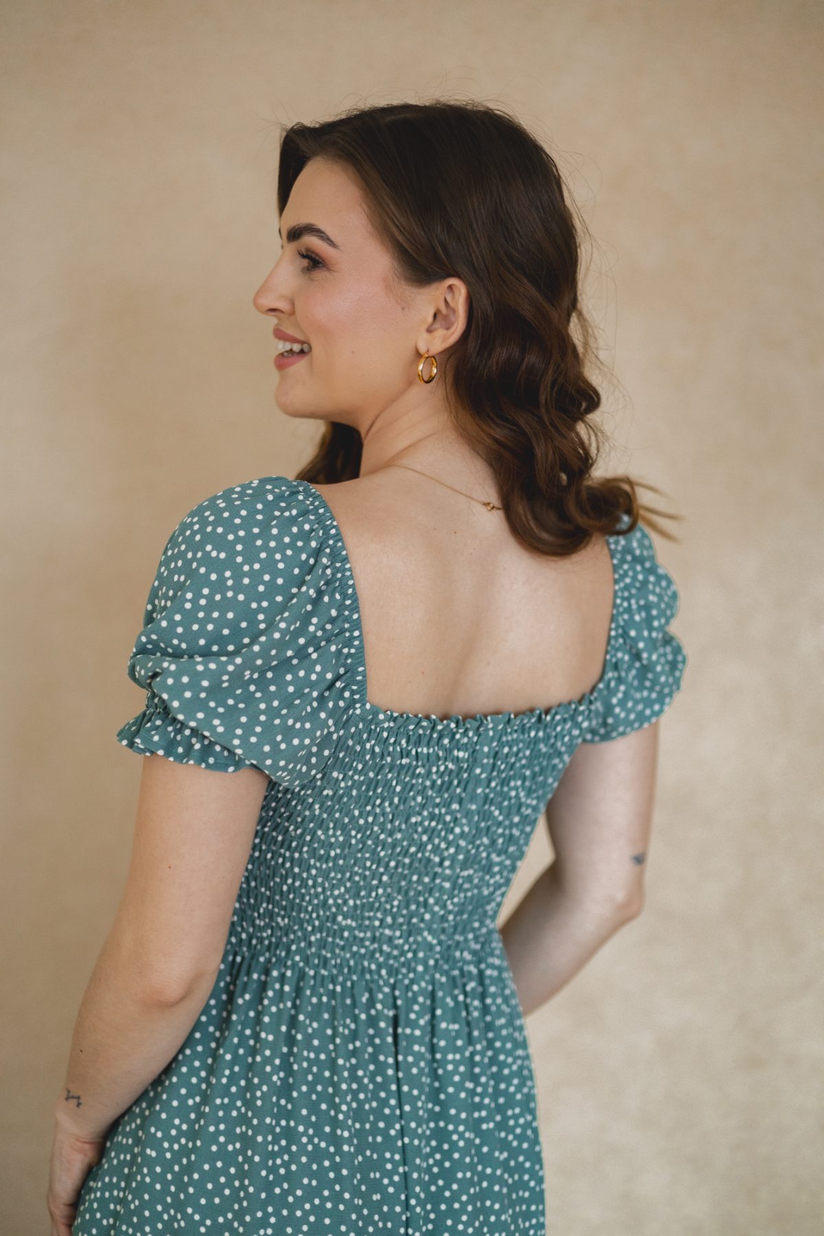 Sukienka Suzanne mint dots