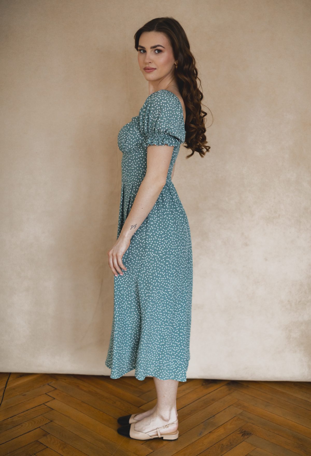 Sukienka Suzanne mint dots