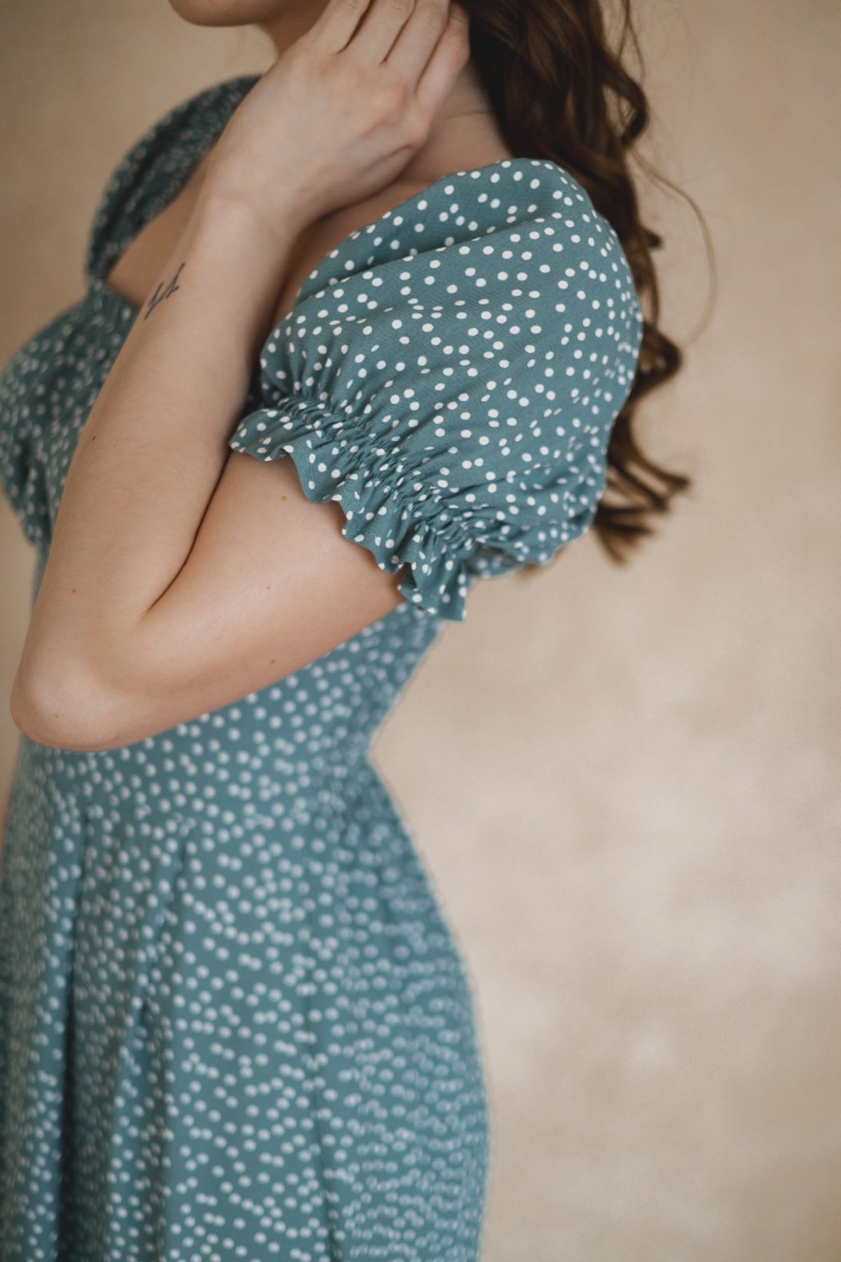 Sukienka Suzanne mint dots