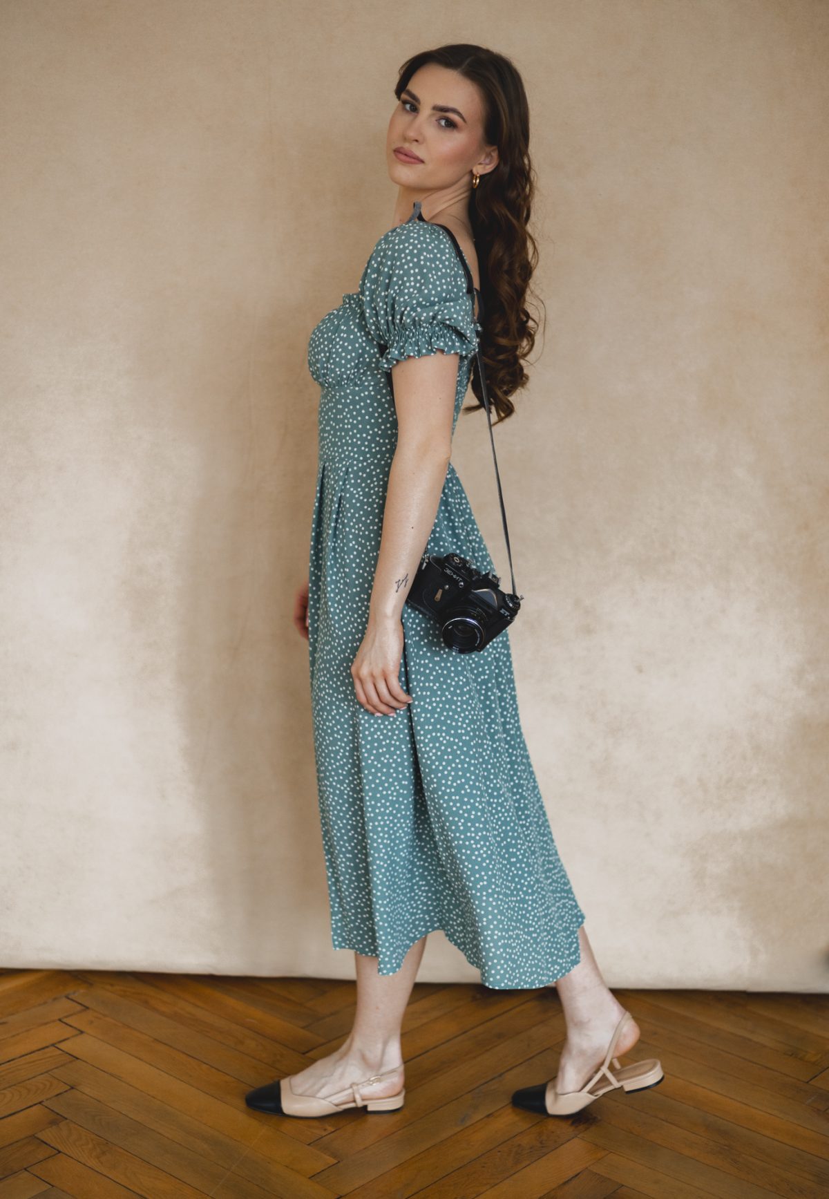 Sukienka Suzanne mint dots