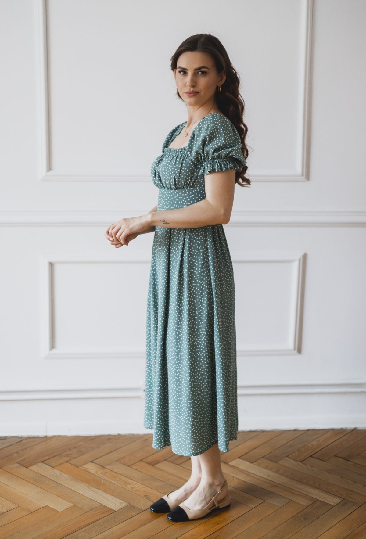 Sukienka Suzanne mint dots