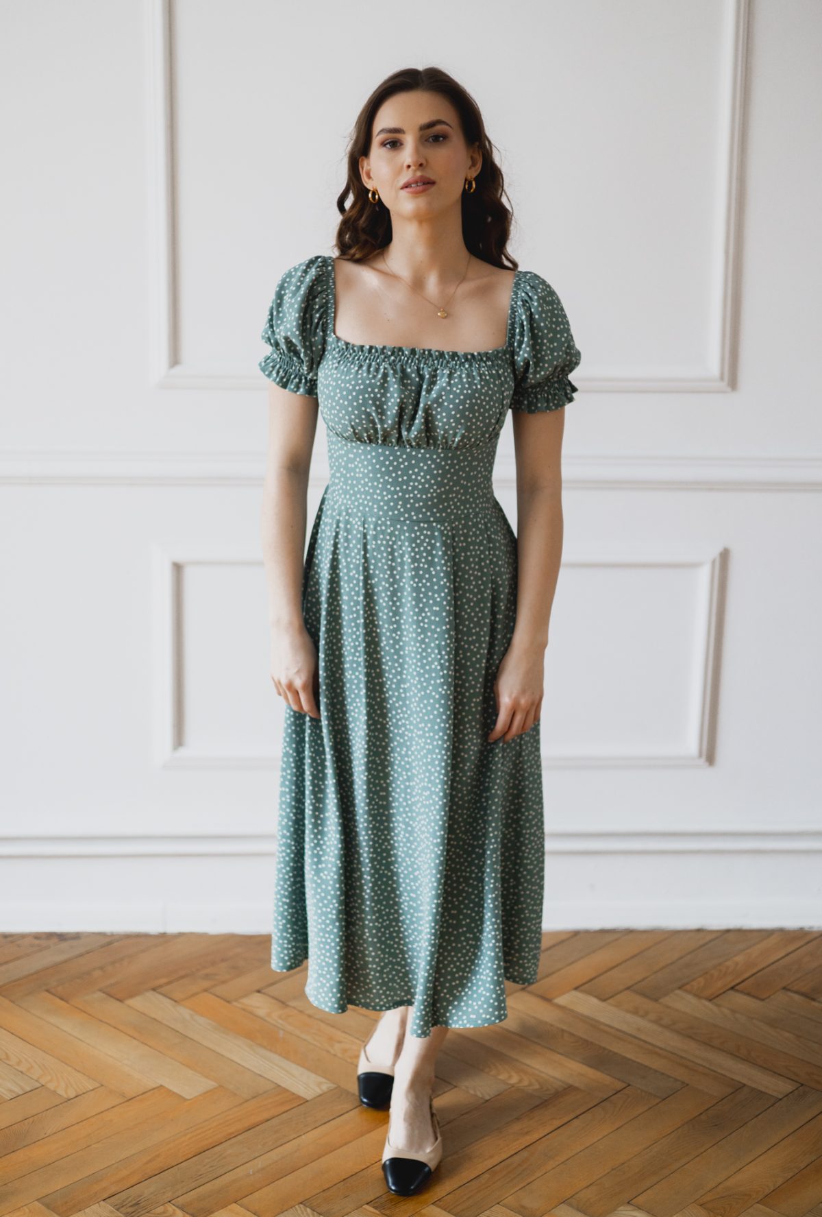 Sukienka Suzanne mint dots