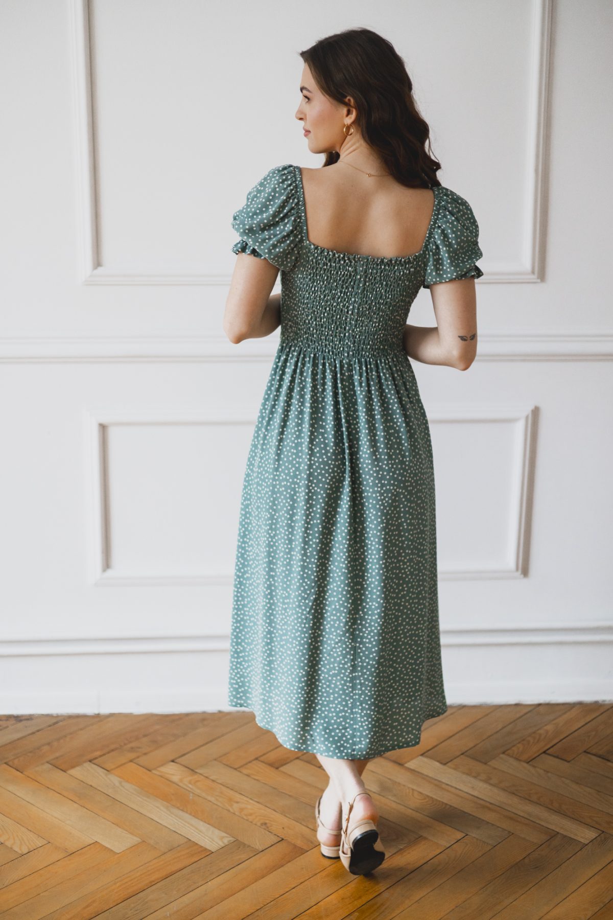Sukienka Suzanne mint dots