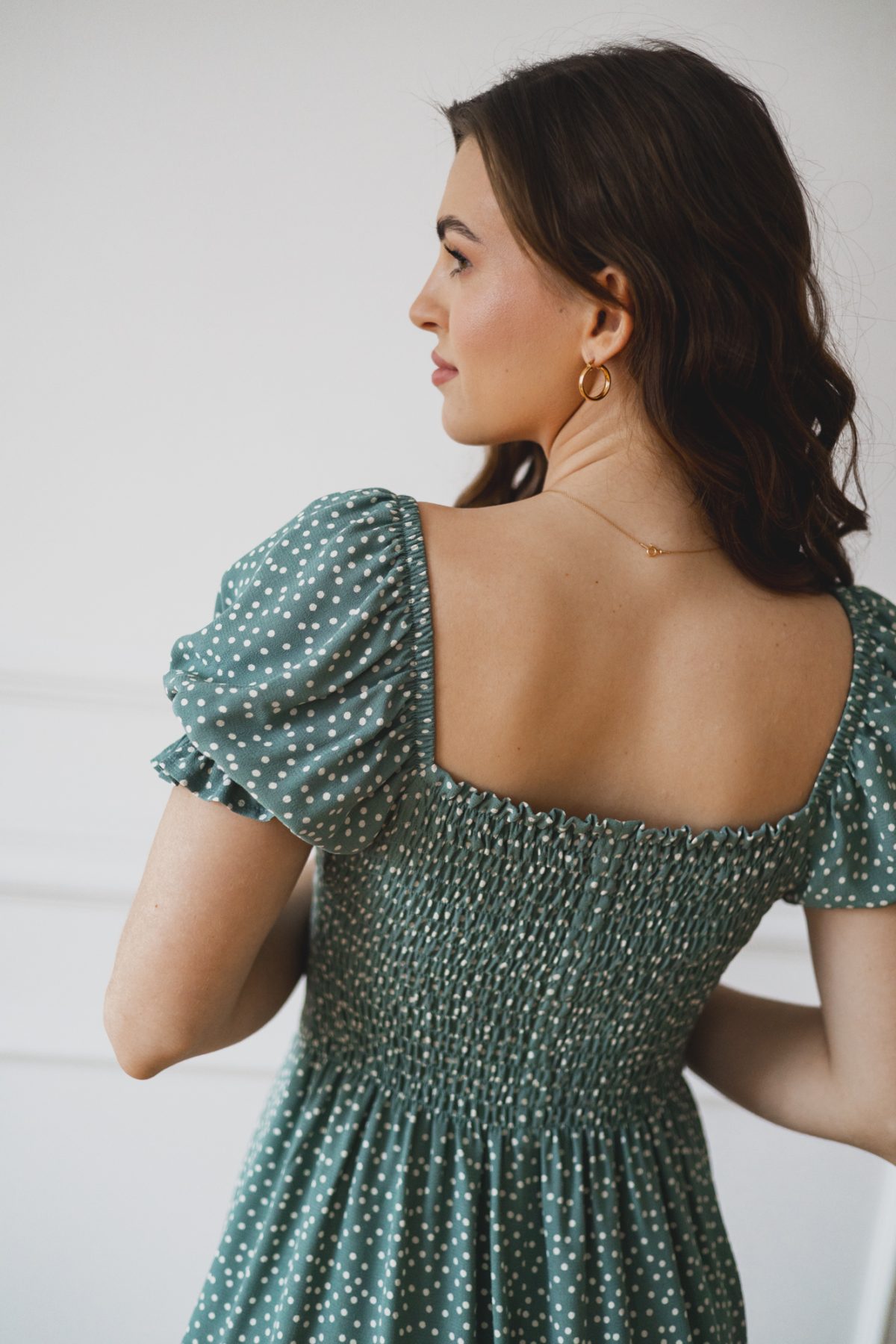 Sukienka Suzanne mint dots
