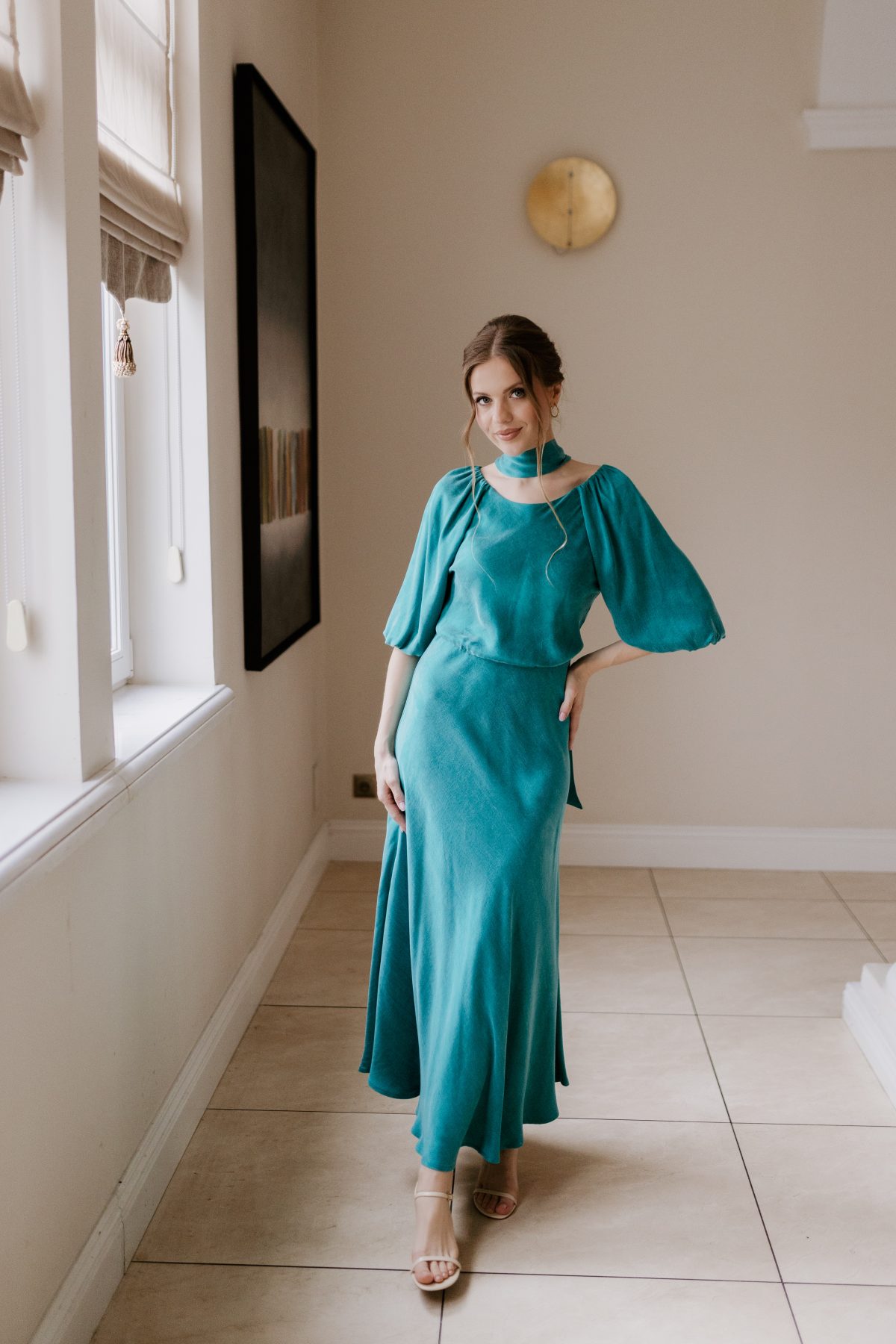 Sukienka Constance teal