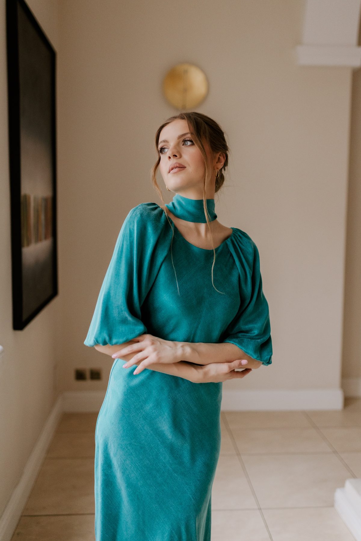 Sukienka Constance teal