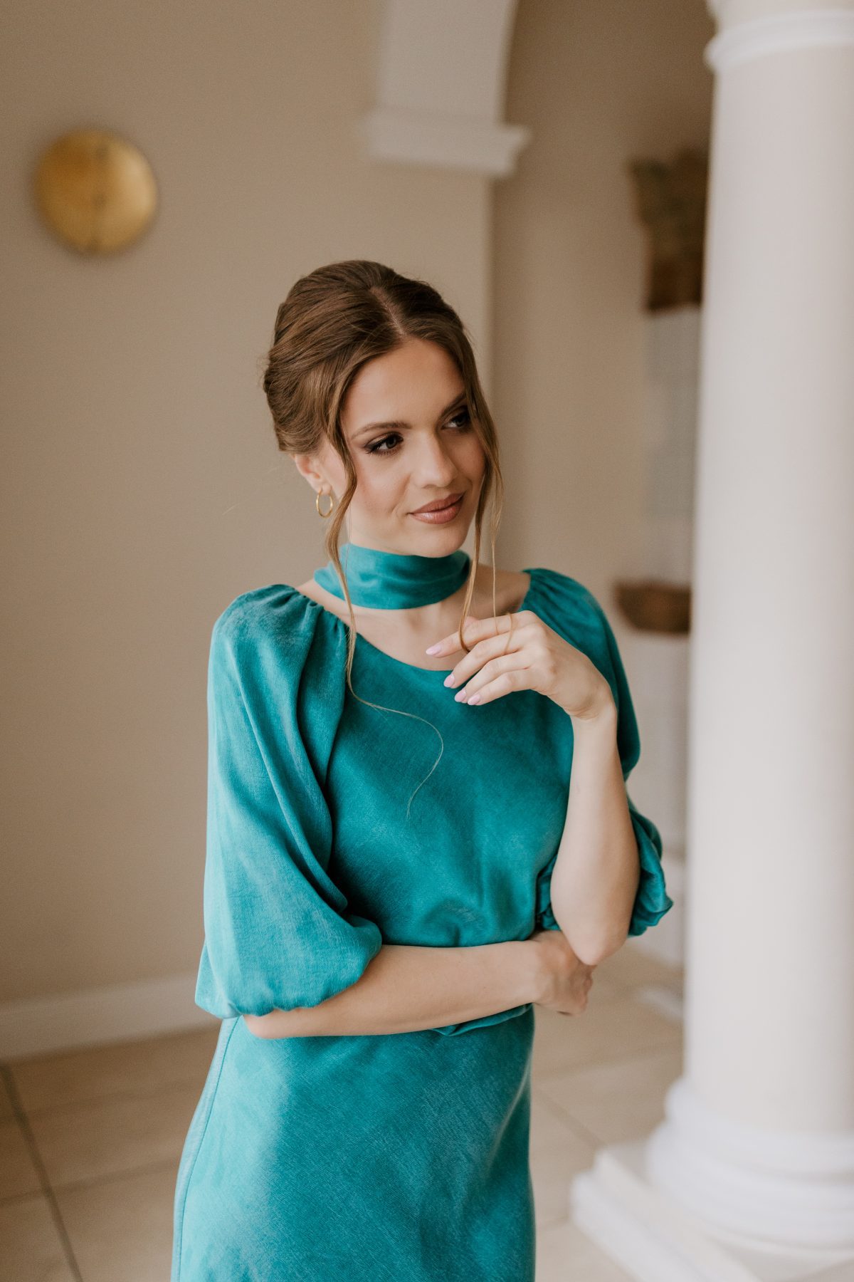 Sukienka Constance teal