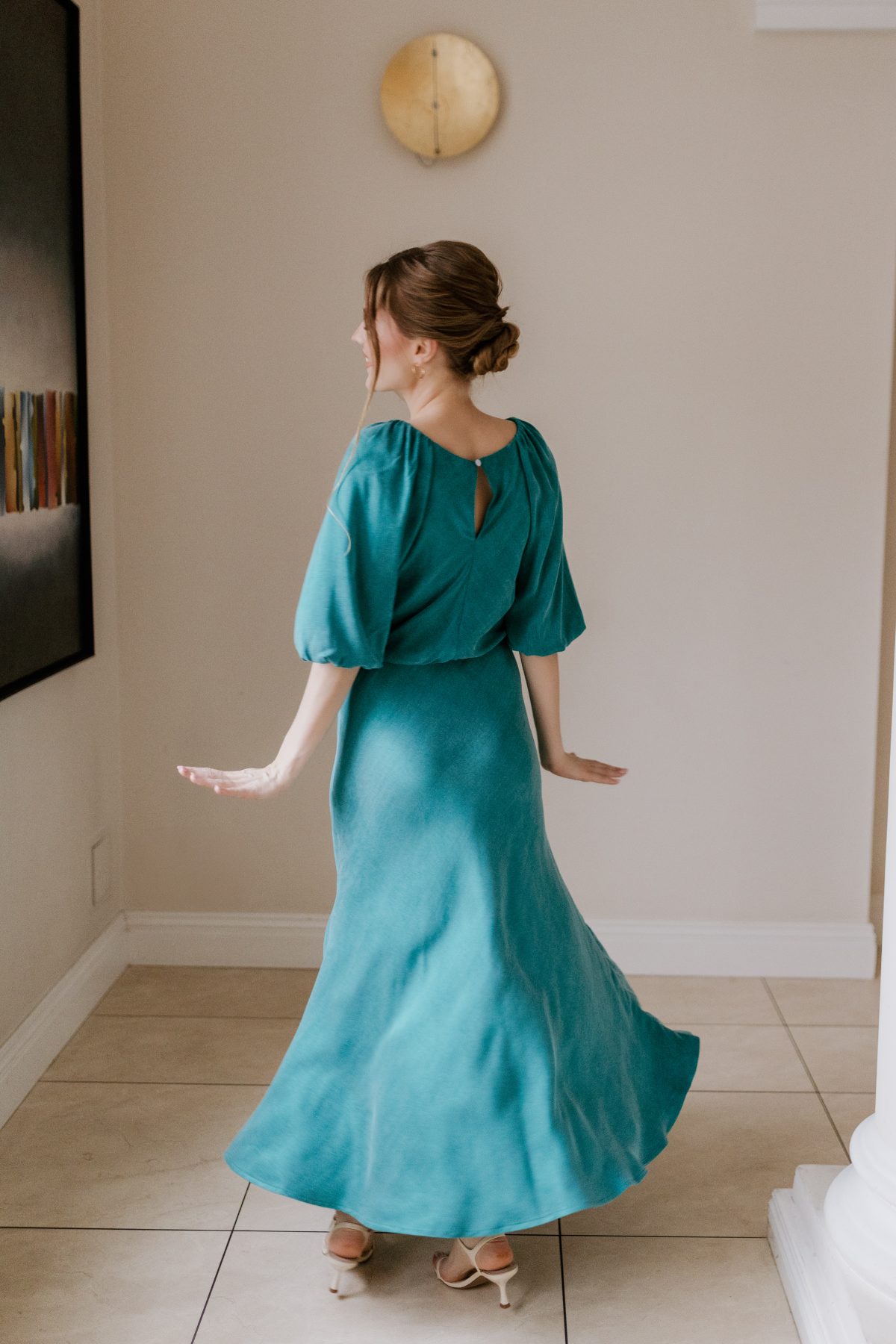 Sukienka Constance teal