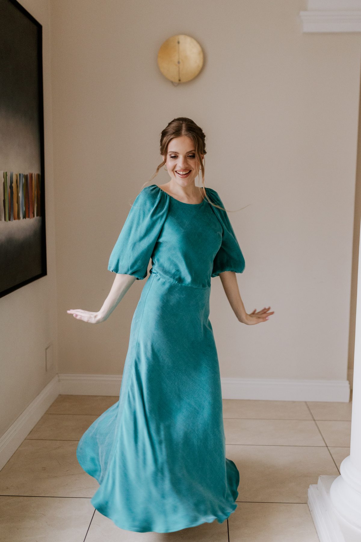 Sukienka Constance teal