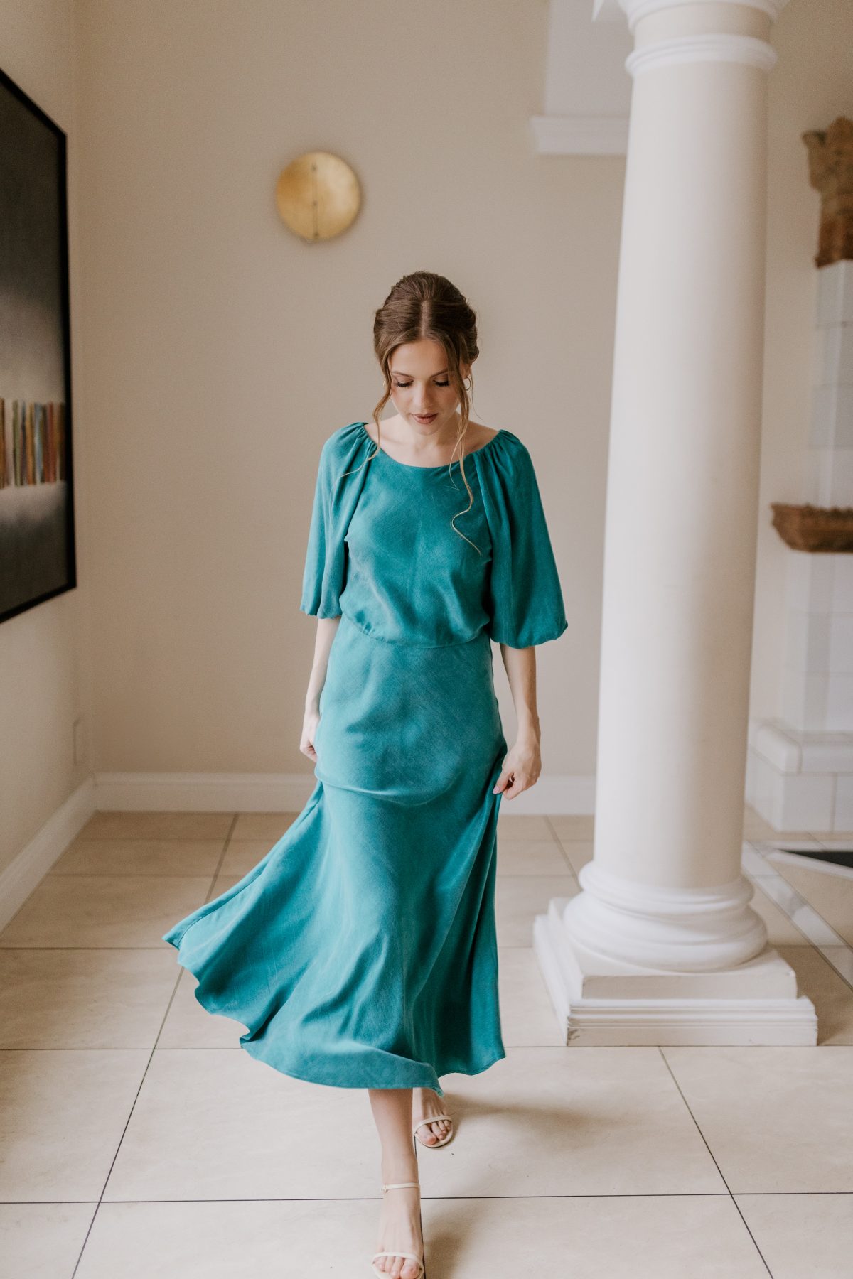 Sukienka Constance teal