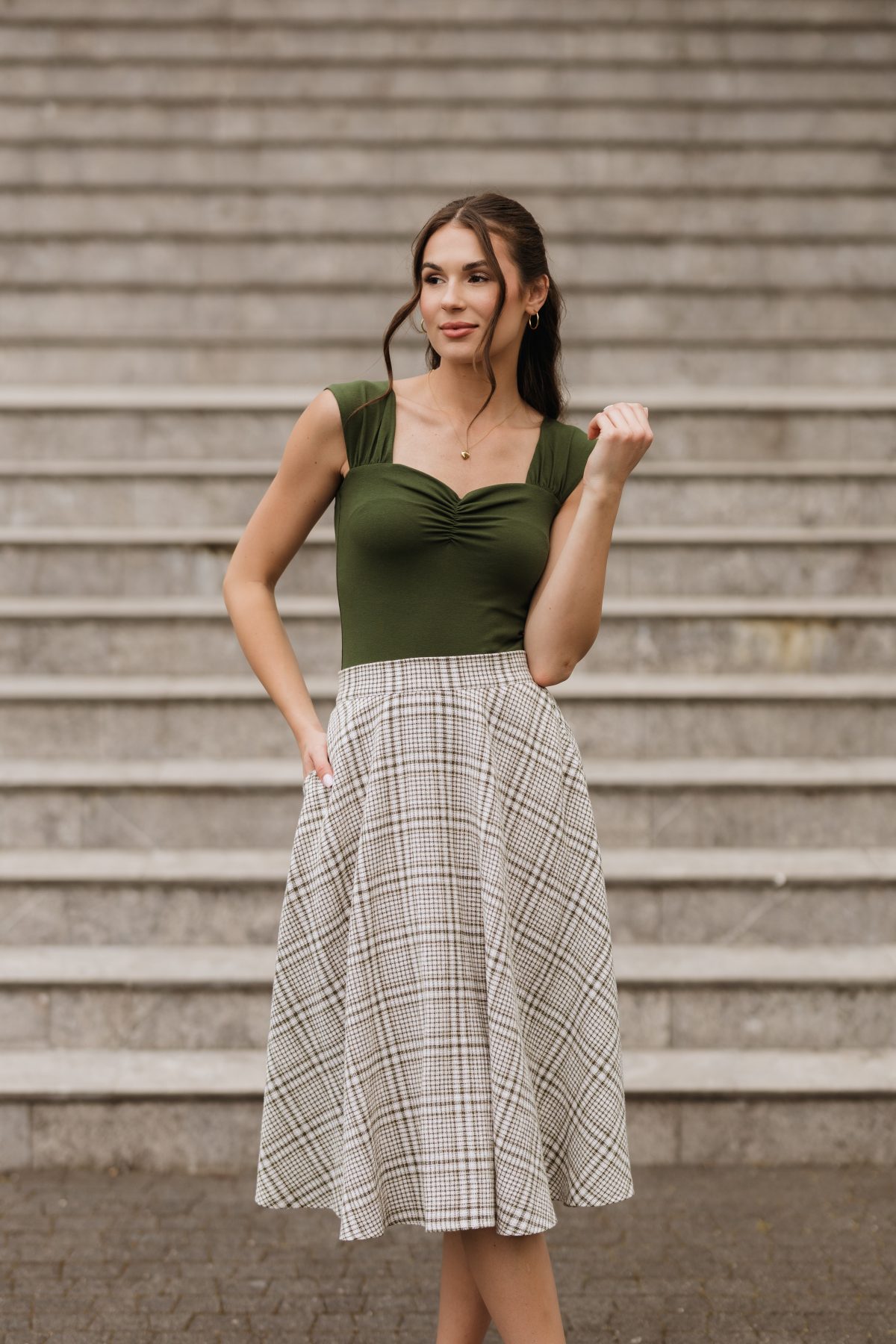 Bluzka Rose Olive