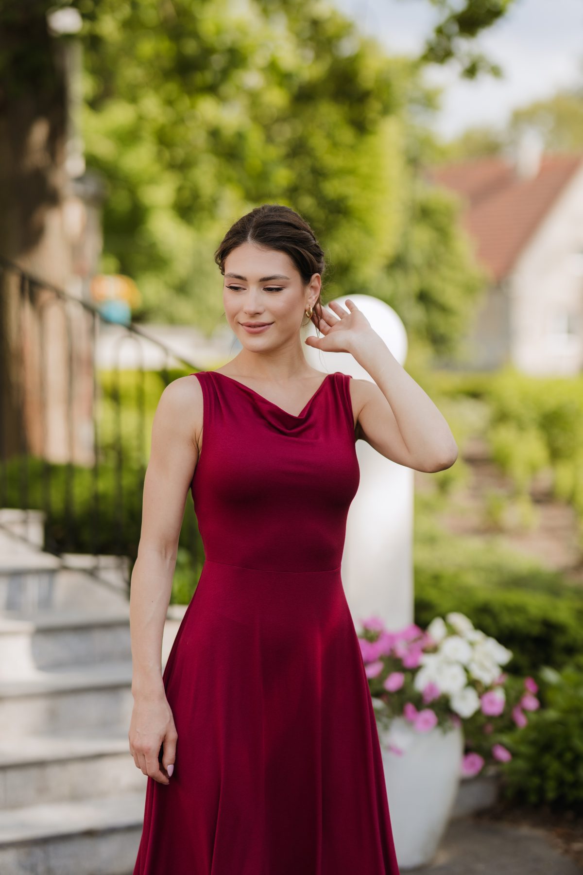 Sukienka Gabrielle burgundy