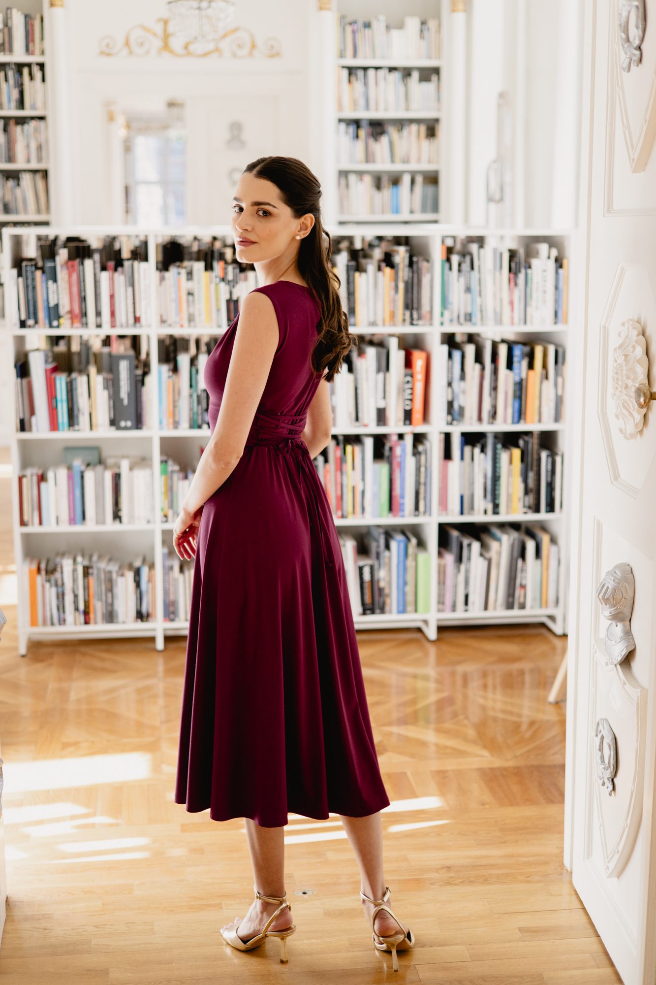 Sukienka Camalia Cranberry - obrazek 5