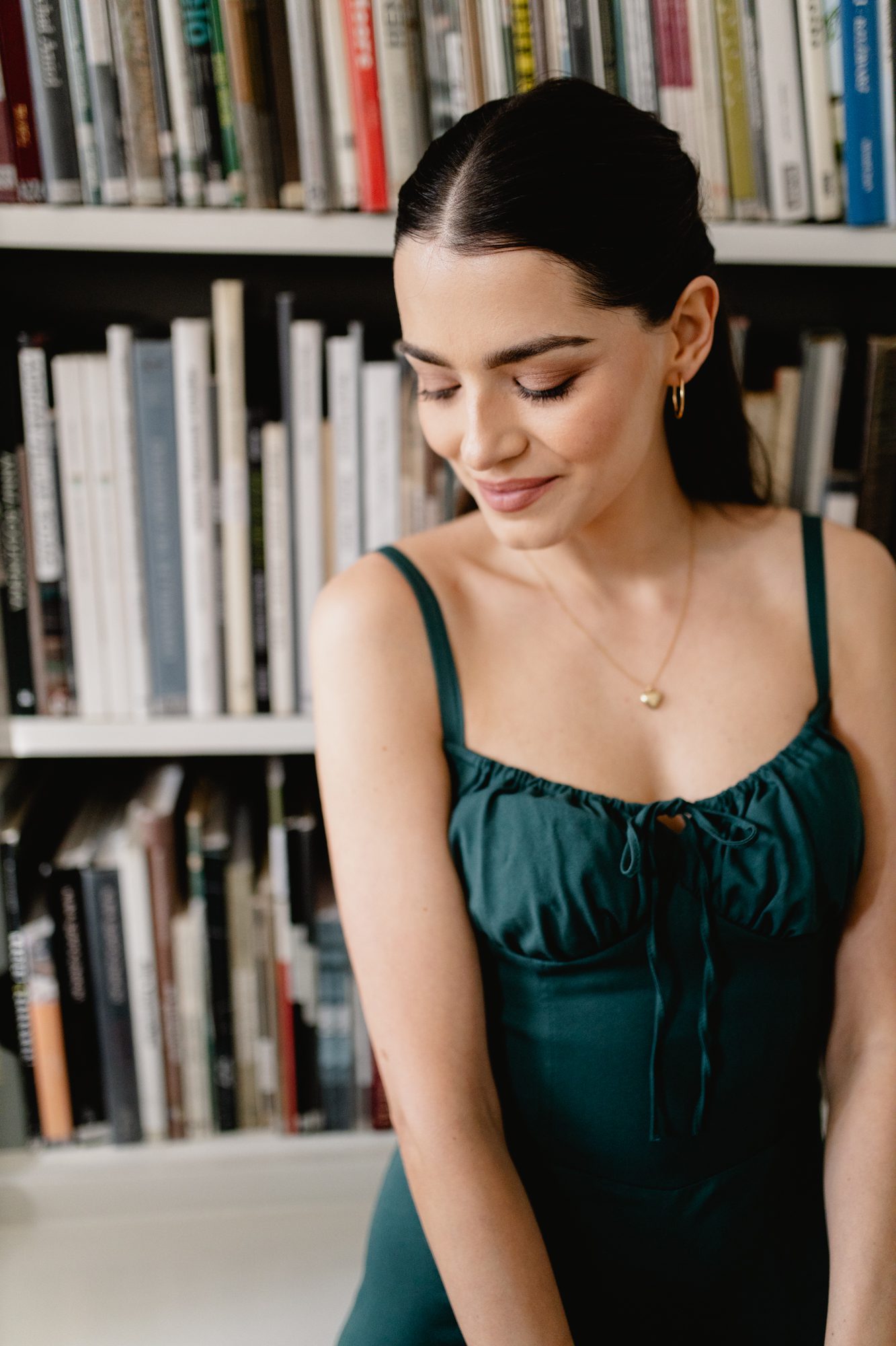 Sukienka Rosaline Bottled Green - obrazek 4