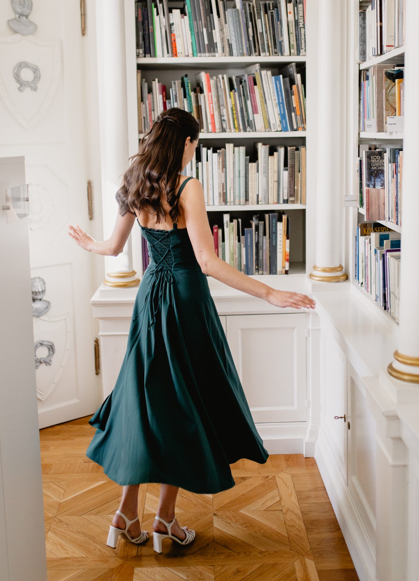 Sukienka Rosaline Bottled Green - obrazek 2