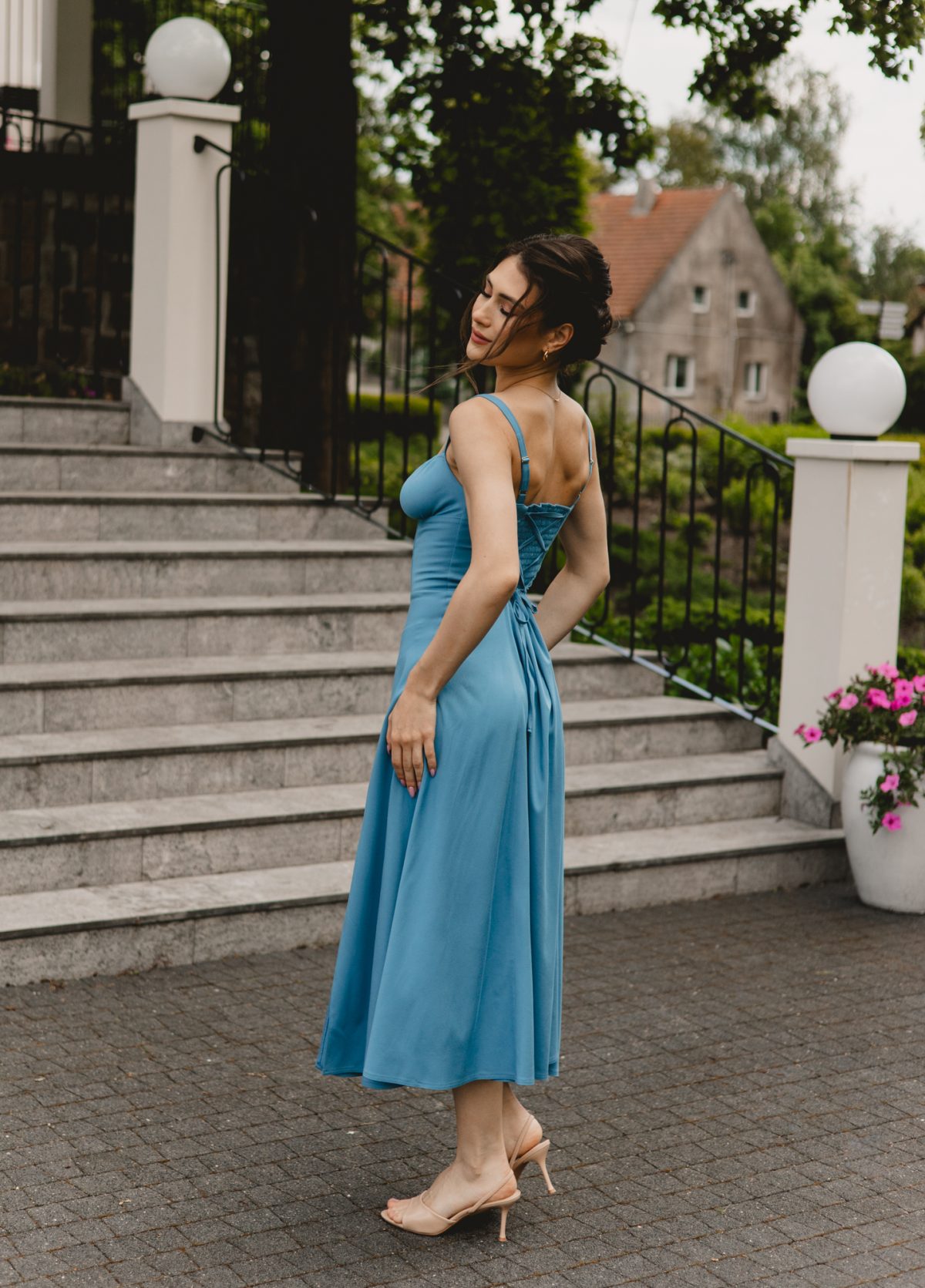 Sukienka Rosaline Bright Blue - obrazek 10