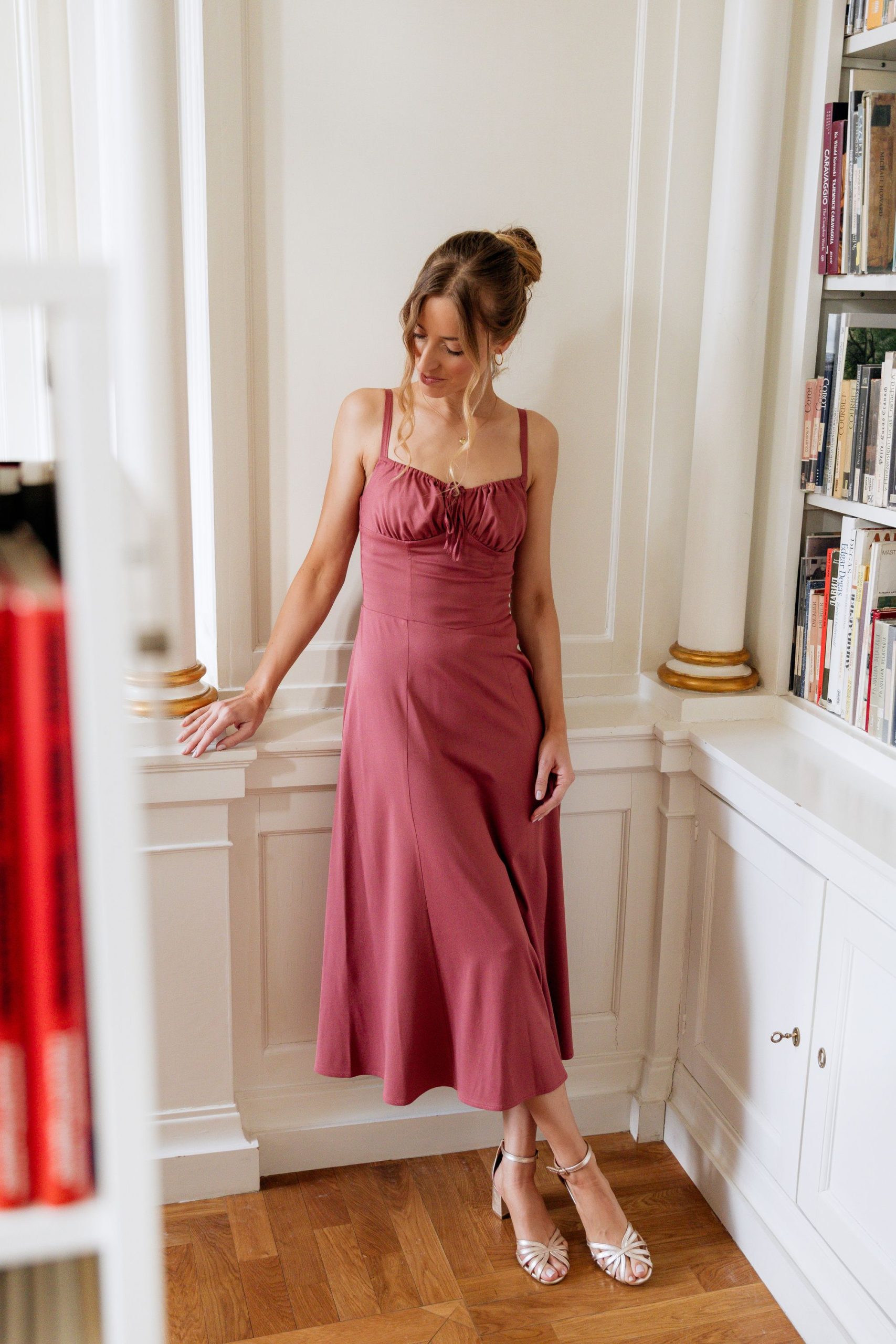 Sukienka Rosaline Marsala - obrazek 3