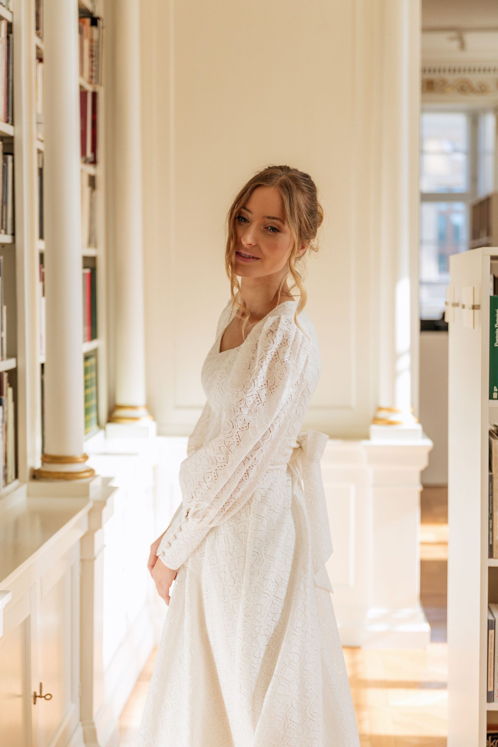 Sukienka Josephine Ecru - obrazek 16