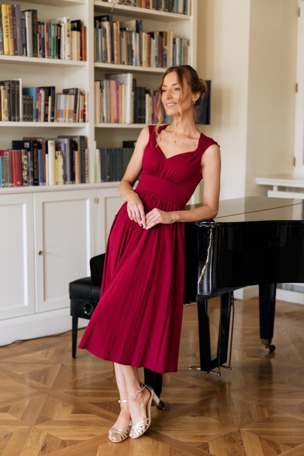 Sukienka Carmen wine