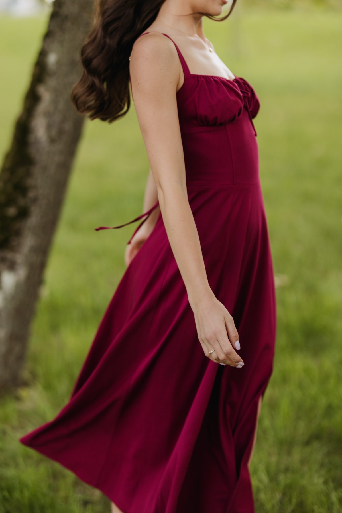 Sukienka Rosaline Bordo - obrazek 3