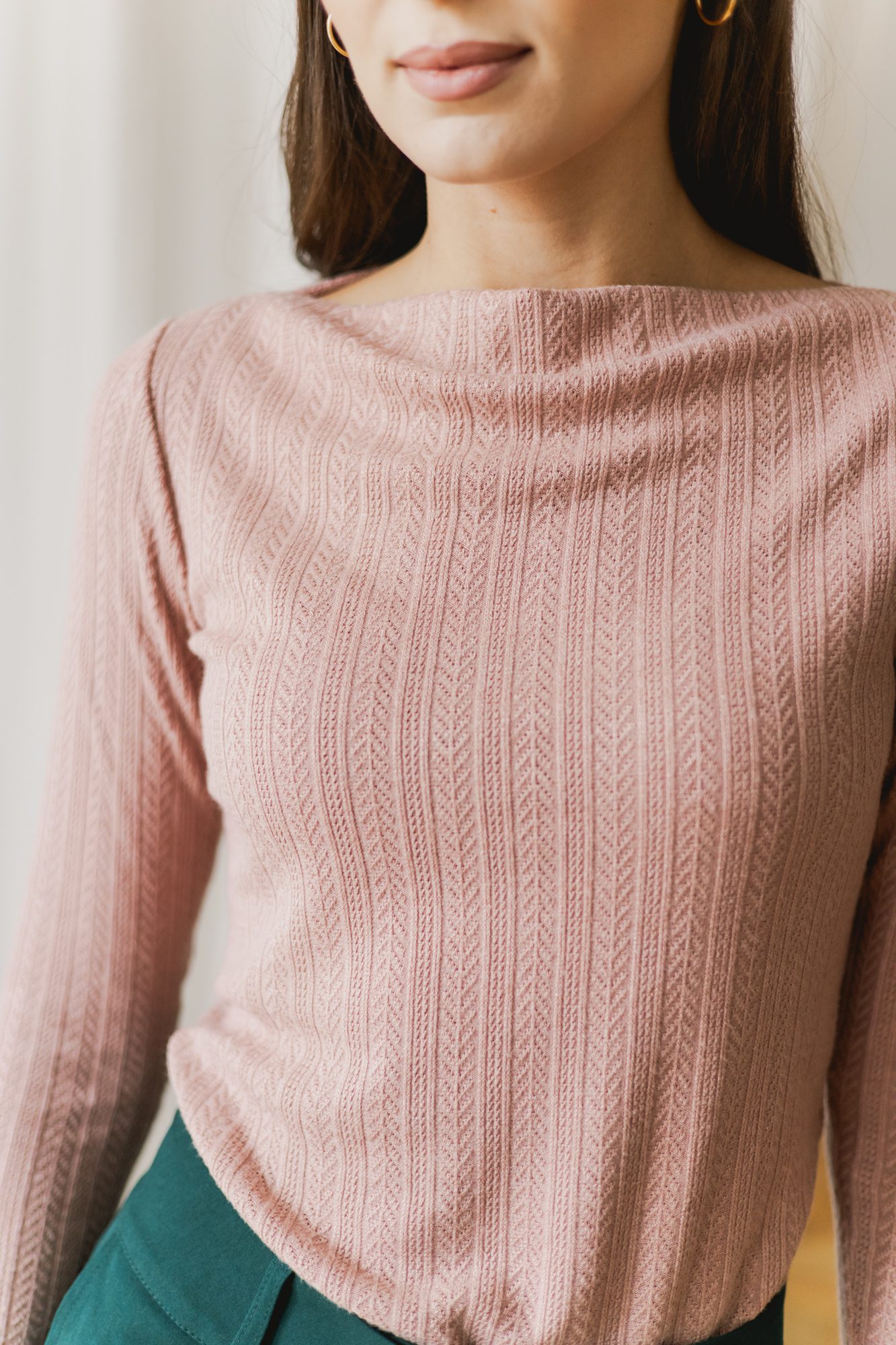 Sweter Estelle Dusty Pink