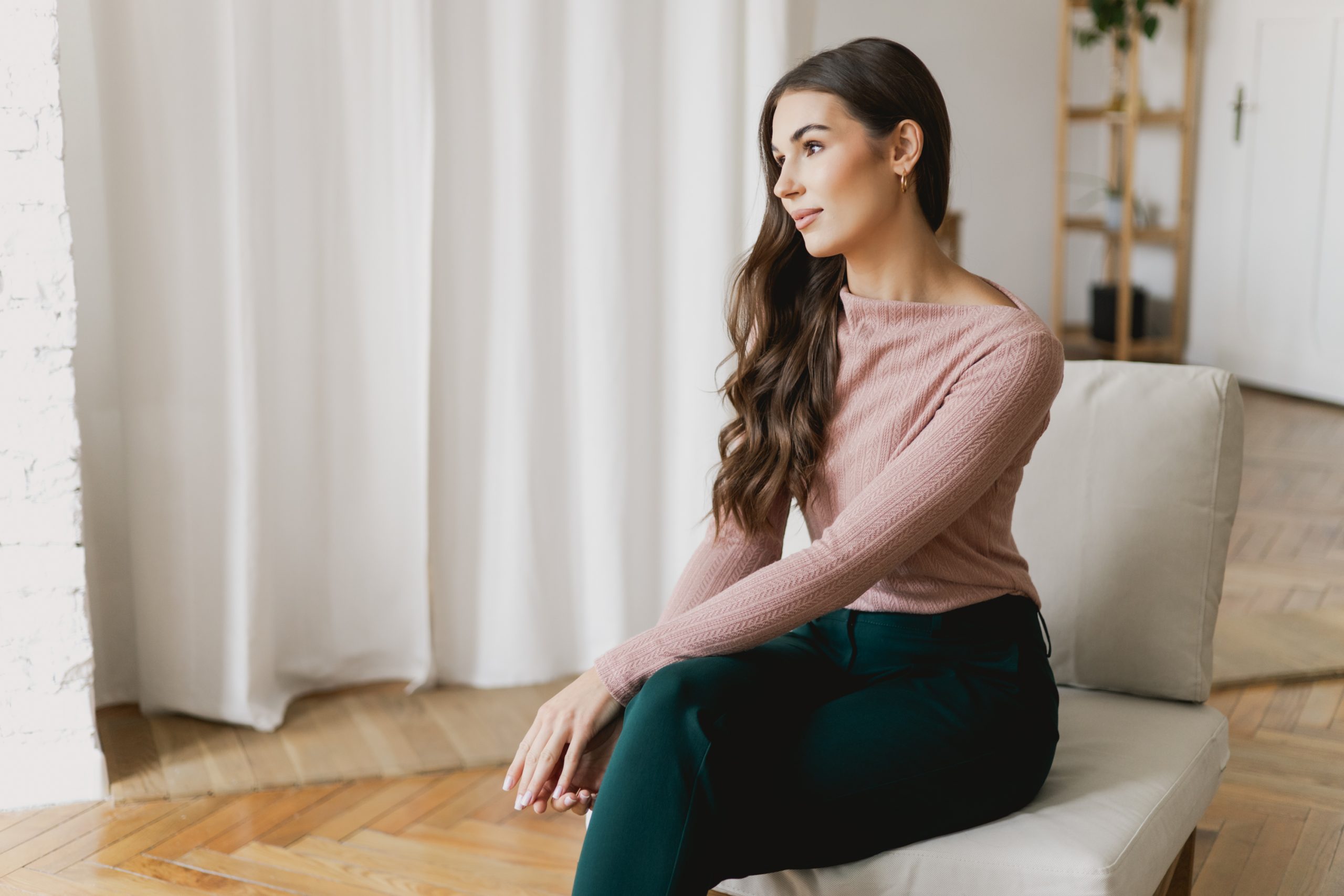 Sweter Estelle Dusty Pink