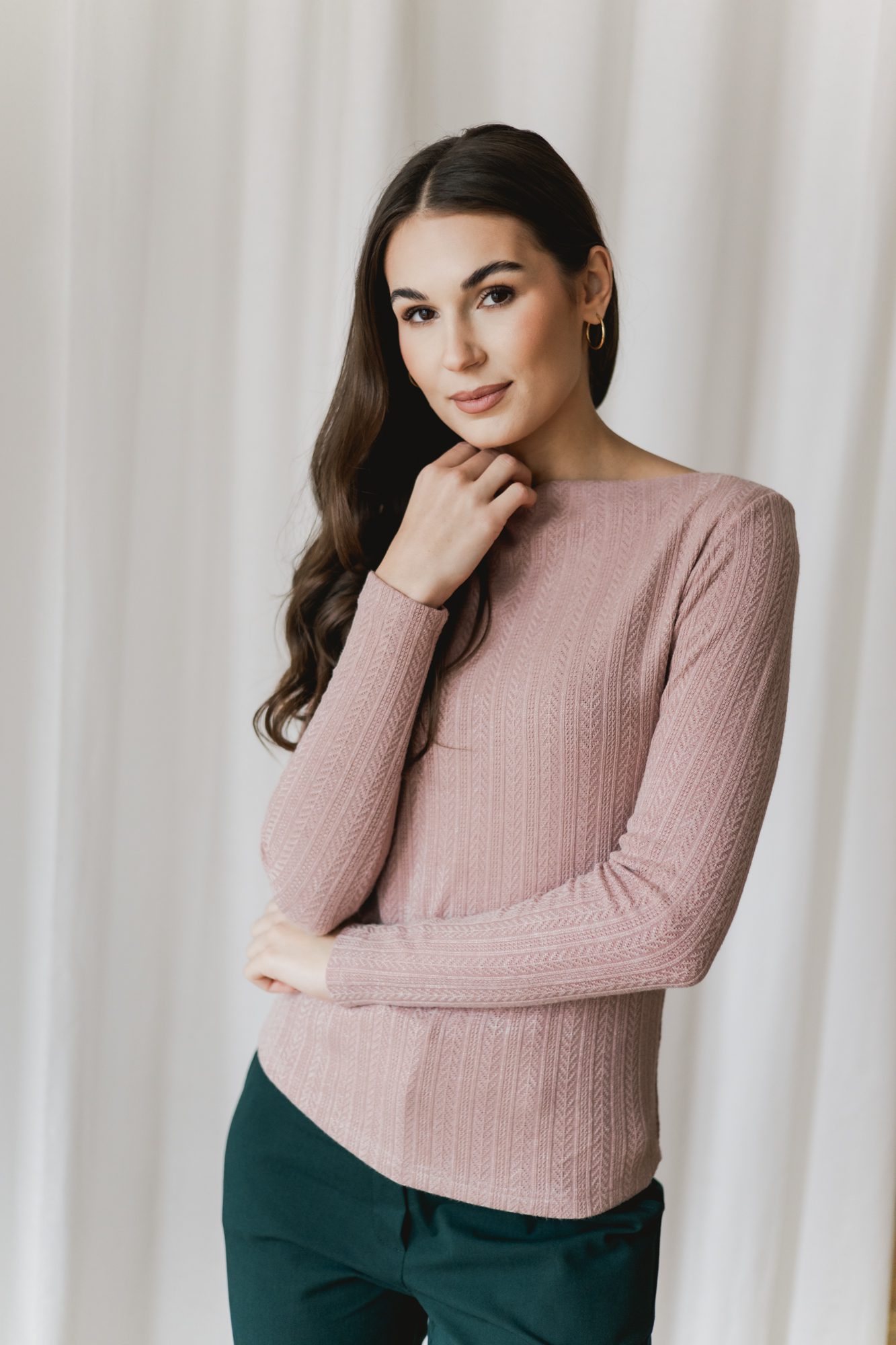 Sweter Estelle Dusty Pink