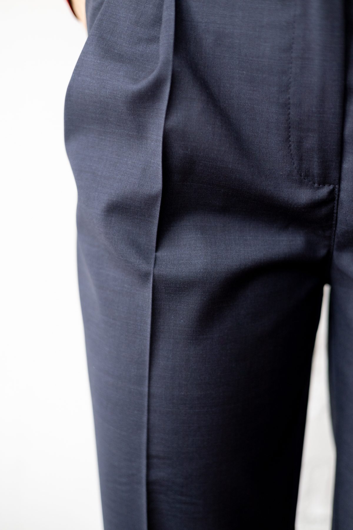 Spodnie Colin Navy Wool