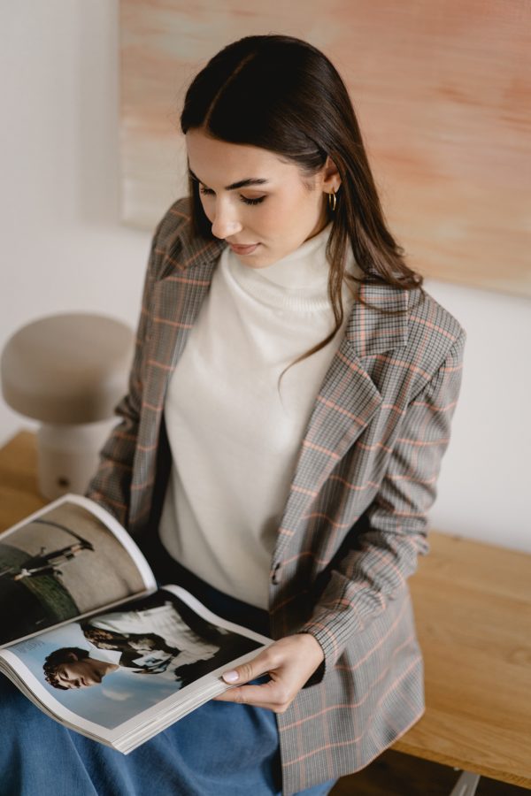 Marynarka Marcelle w kratkę