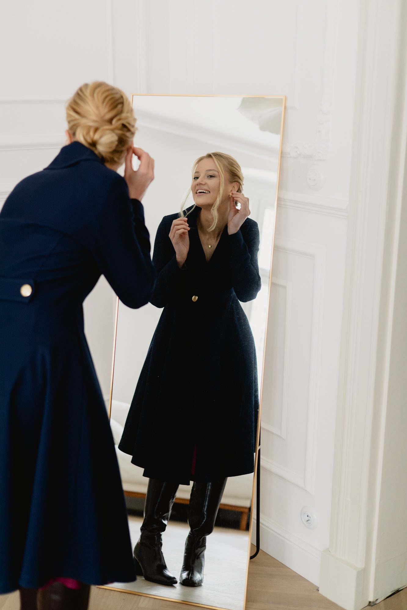 Płaszcz Alexsandre Navy - obrazek 33