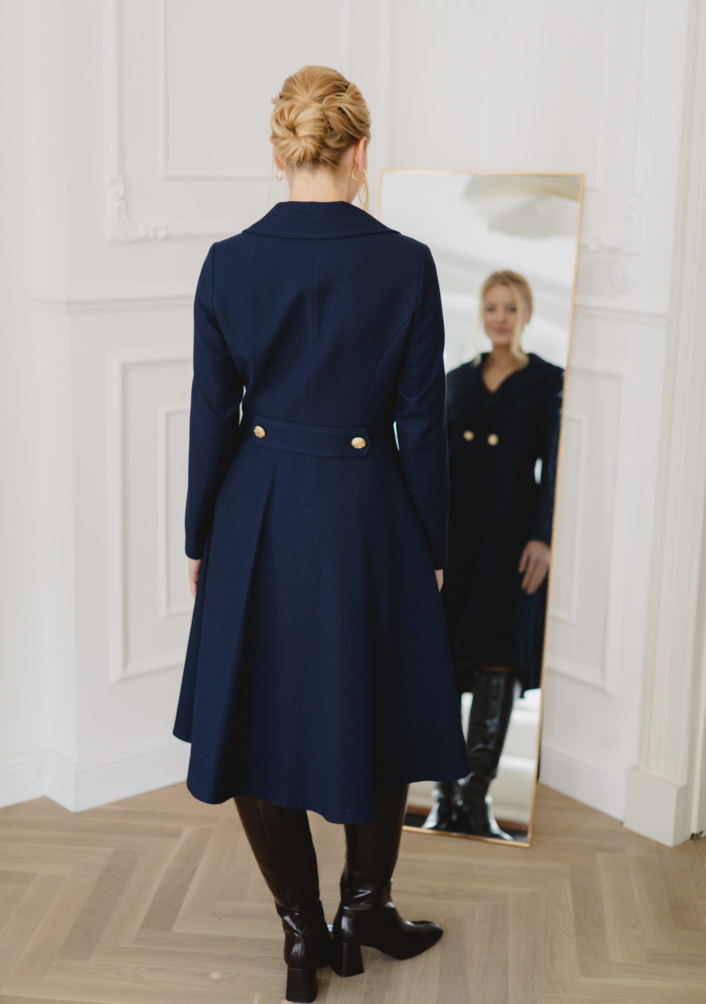 Płaszcz Alexsandre Navy - obrazek 28