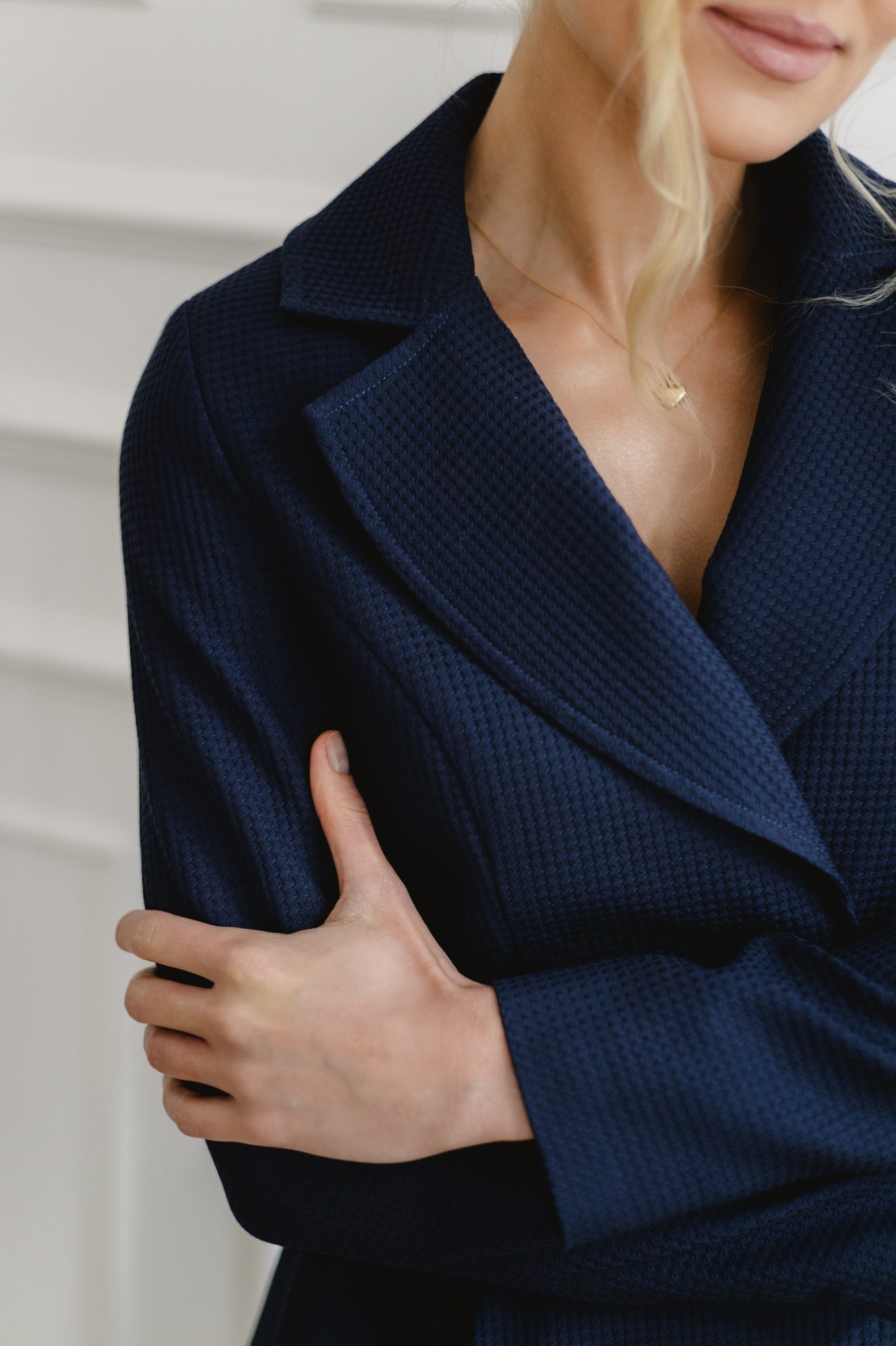 Płaszcz Alexsandre Navy - obrazek 24