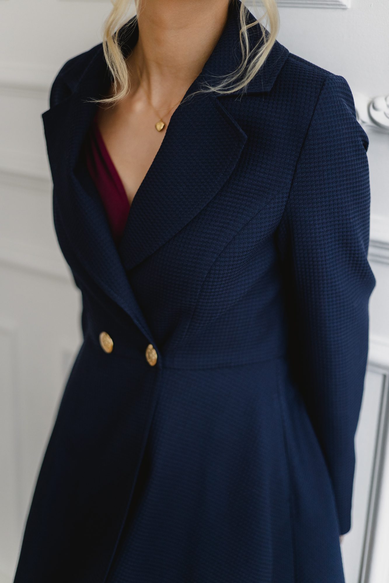 Płaszcz Alexsandre Navy - obrazek 19