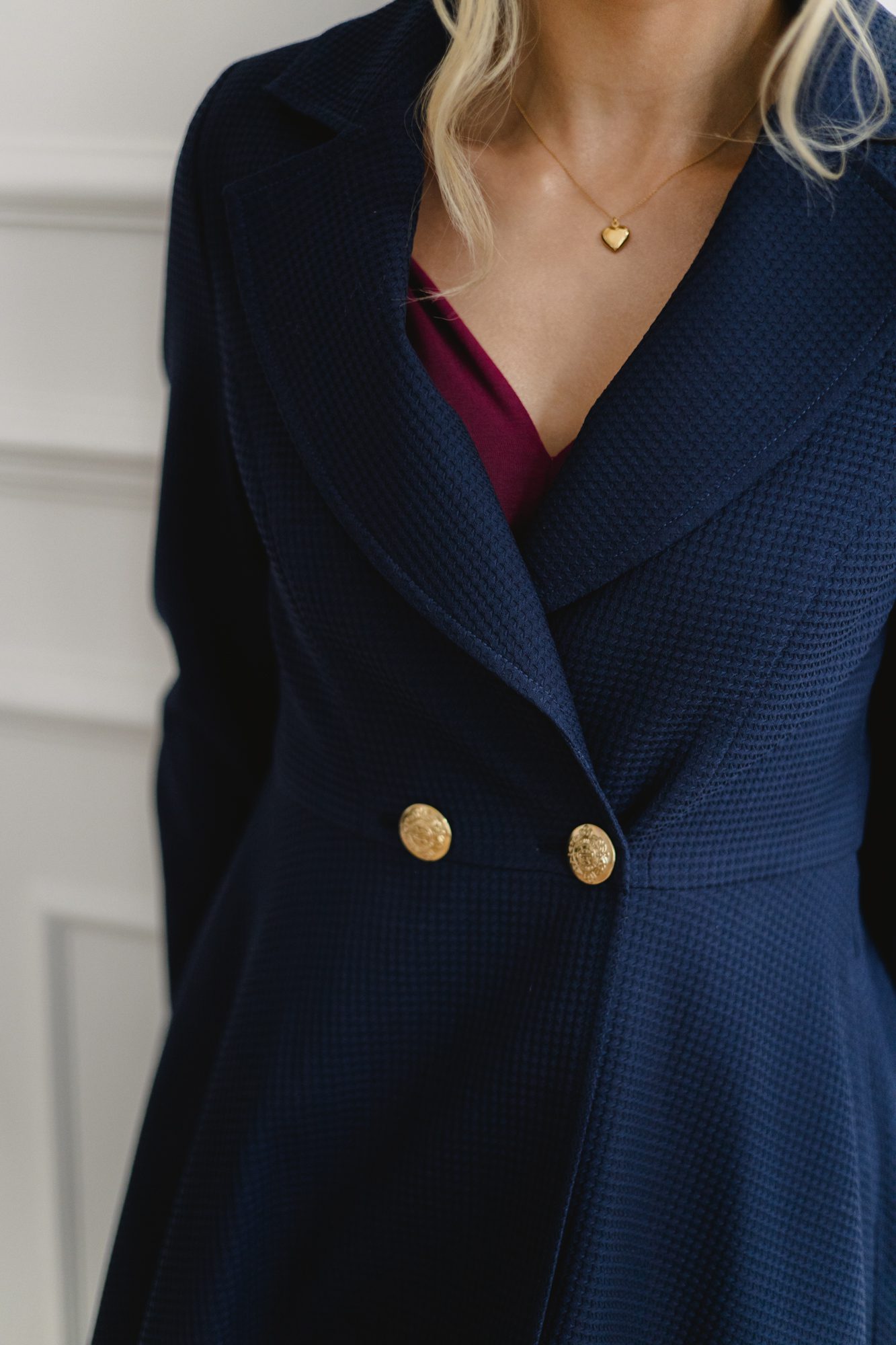 Płaszcz Alexsandre Navy - obrazek 18