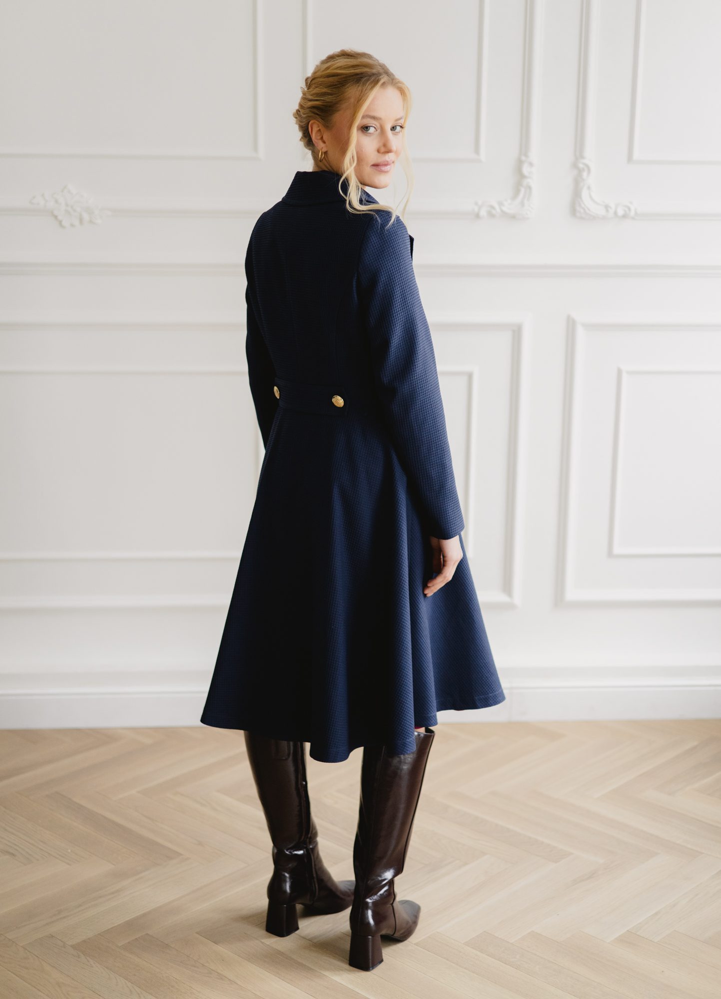 Płaszcz Alexsandre Navy - obrazek 14