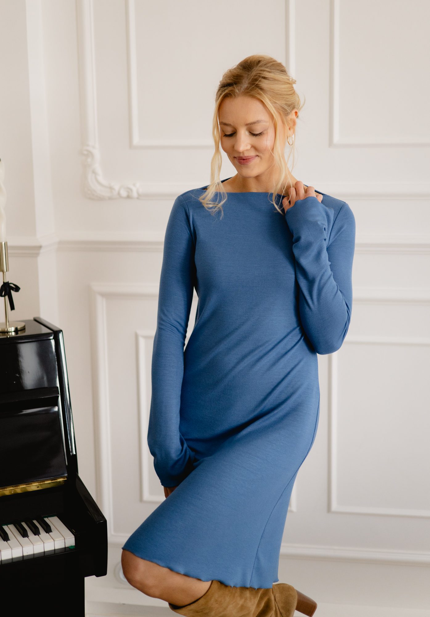 Sukienka Leila Denim Blue