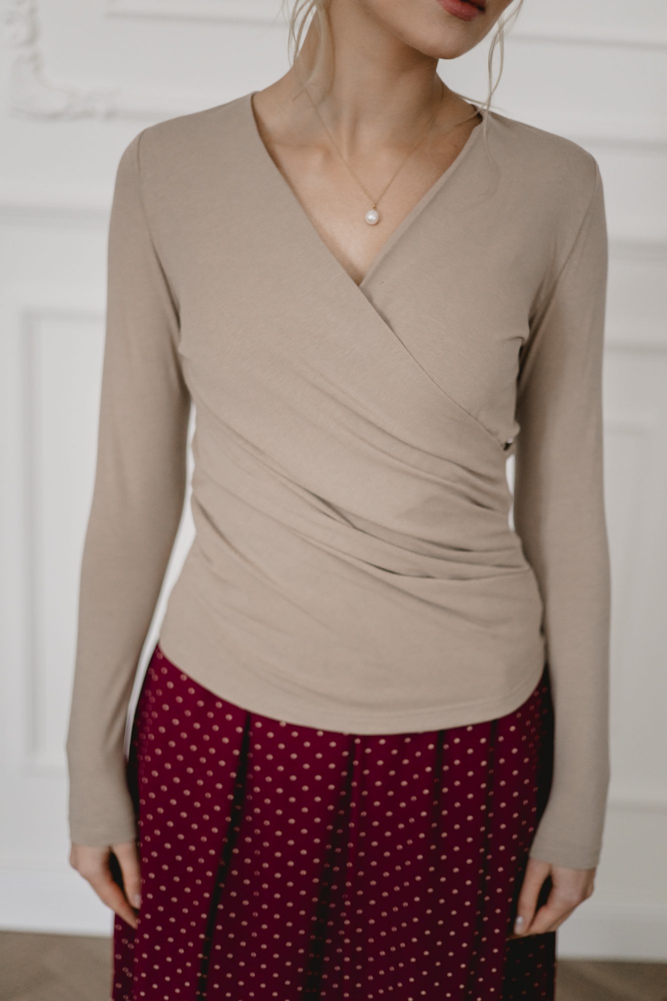 Bluzka Melanie Warm Taupe