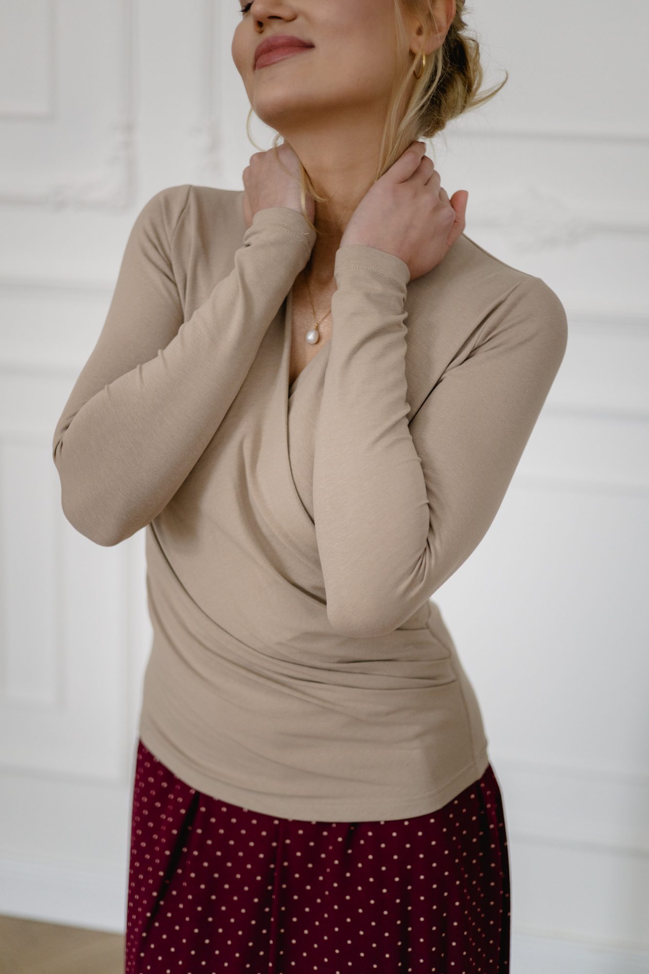 Bluzka Melanie Warm Taupe